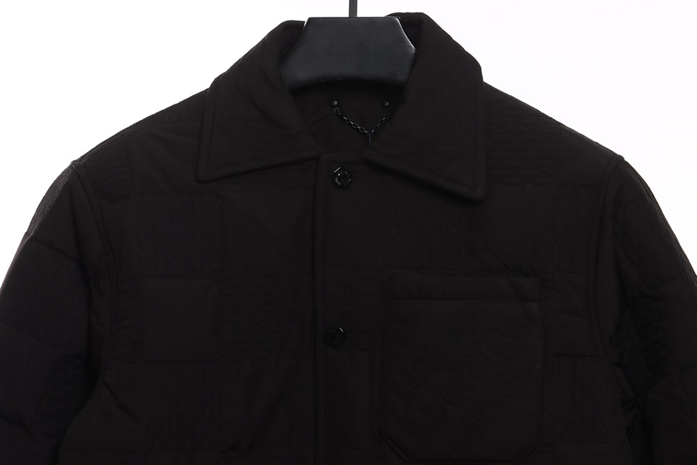 l0*is V*t0n three-dimensional checkerboard cotton jacket