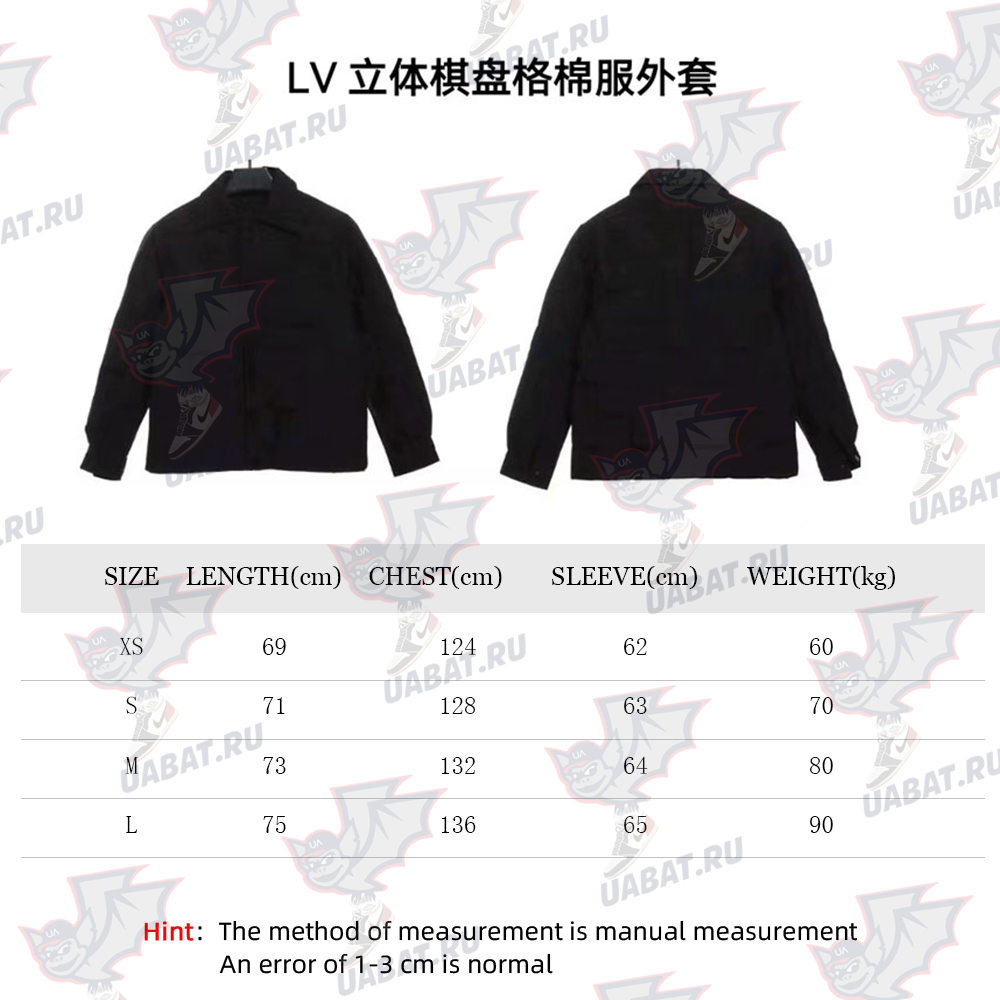 l0*is V*t0n three-dimensional checkerboard cotton jacket