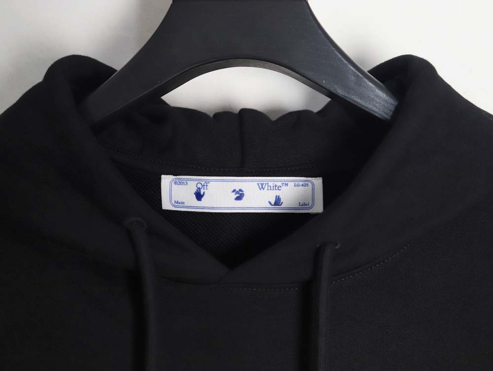 OWOFF WHITE\OFF-WHITE OW red and gray melted arrow hoodie