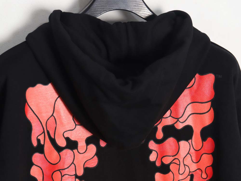 OWOFF WHITE\OFF-WHITE OW red and gray melted arrow hoodie