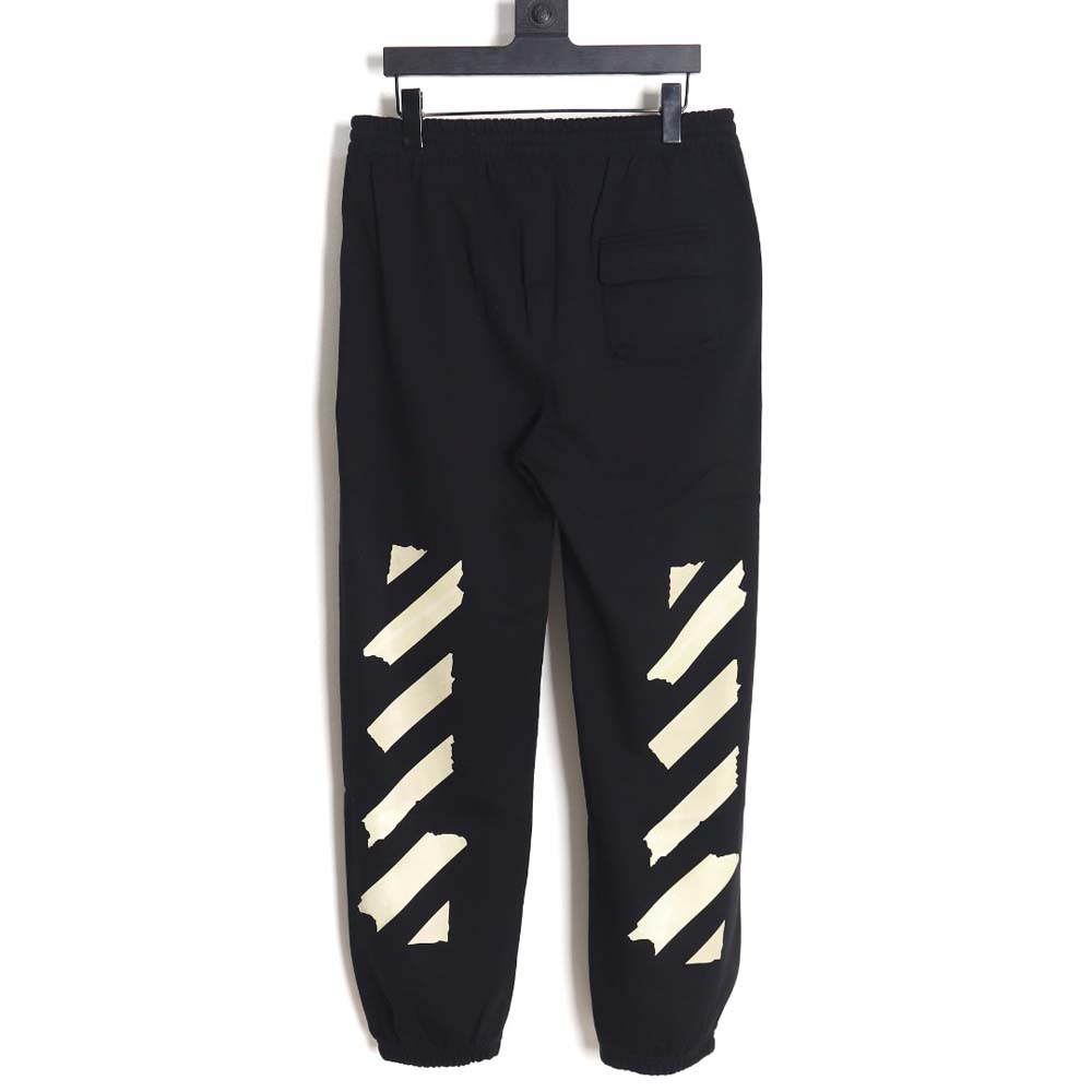 OWOFF WHITE\OFF-WHITE OW yellow tape trousers