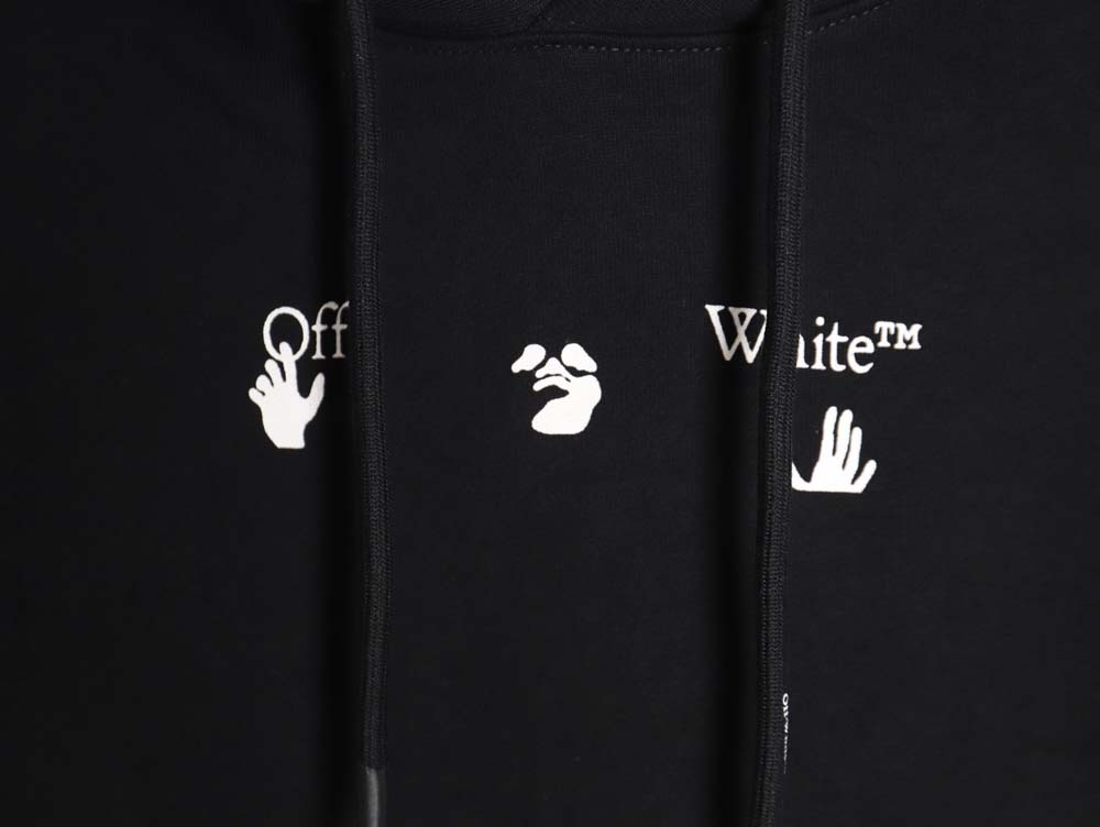 OWOFF WHITE\OFF-WHITE OW red and gray melted arrow hoodie