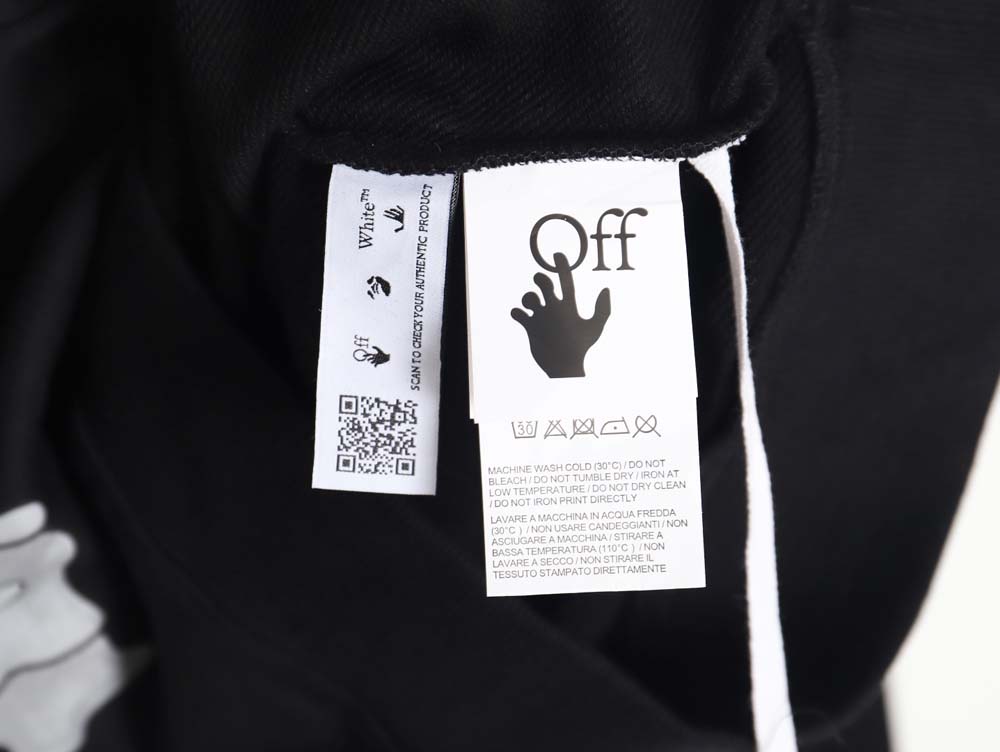 OWOFF WHITE\OFF-WHITE OW red and gray melted arrow hoodie