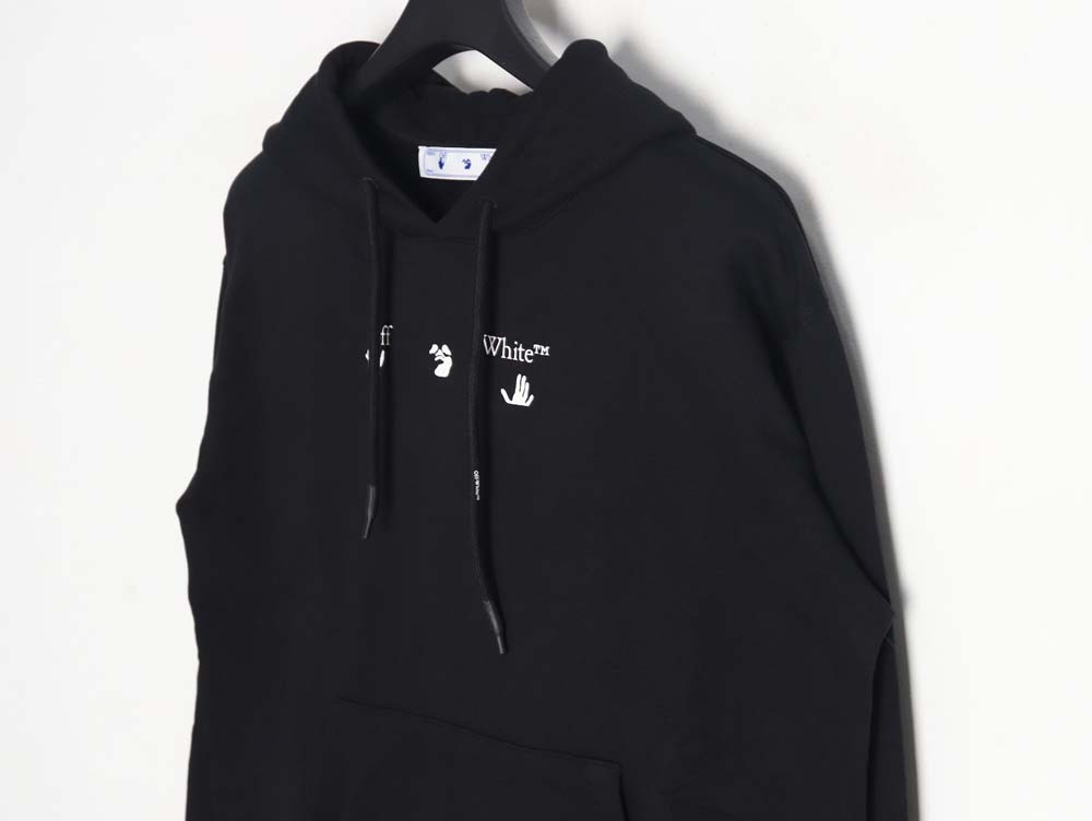 OWOFF WHITE\OFF-WHITE OW red and gray melted arrow hoodie