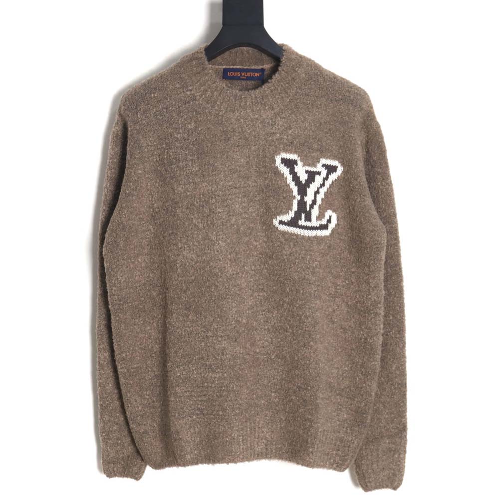 l0*is V*t0n lv l0*is V*t0n\l0*is V*t0n lv l0*is V*t0n 23fw mirrored logo intarsia sweater