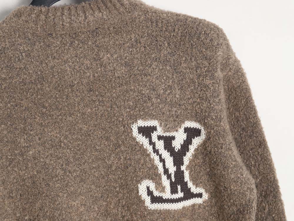 l0*is V*t0n lv l0*is V*t0n\l0*is V*t0n lv l0*is V*t0n 23fw mirrored logo intarsia sweater