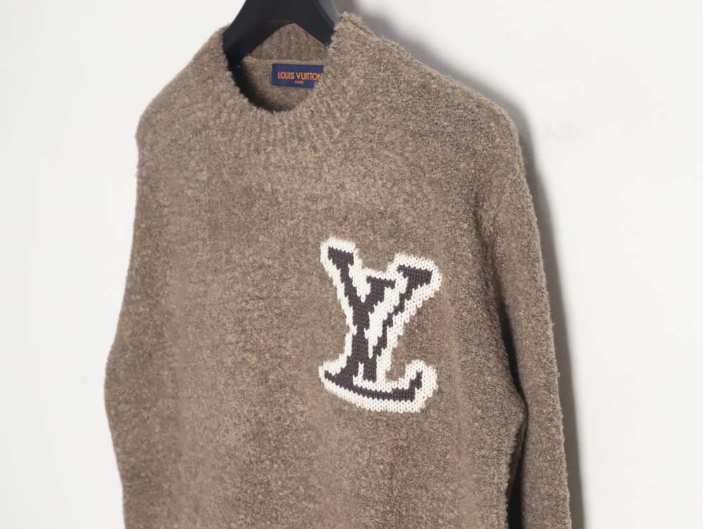 l0*is V*t0n lv l0*is V*t0n\l0*is V*t0n lv l0*is V*t0n 23fw mirrored logo intarsia sweater