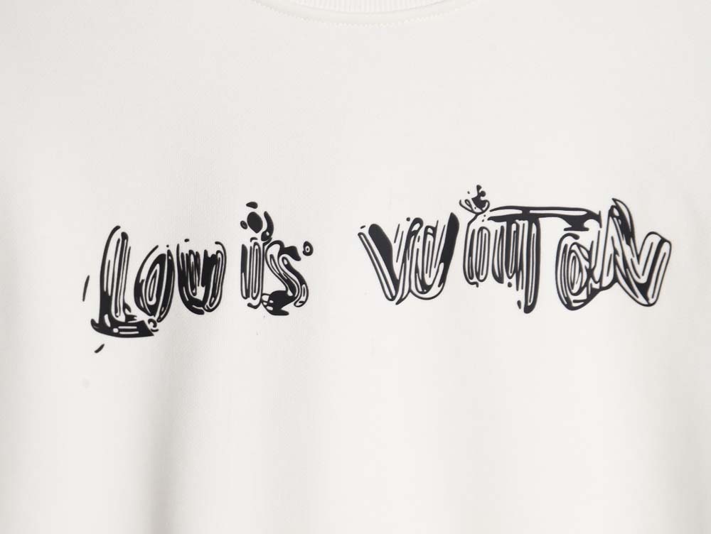 l0*is V*t0n lv l0*is V*t0n\l0*is V*t0n lv l0*is V*t0n 23fw graffiti print crew neck sweatshirt