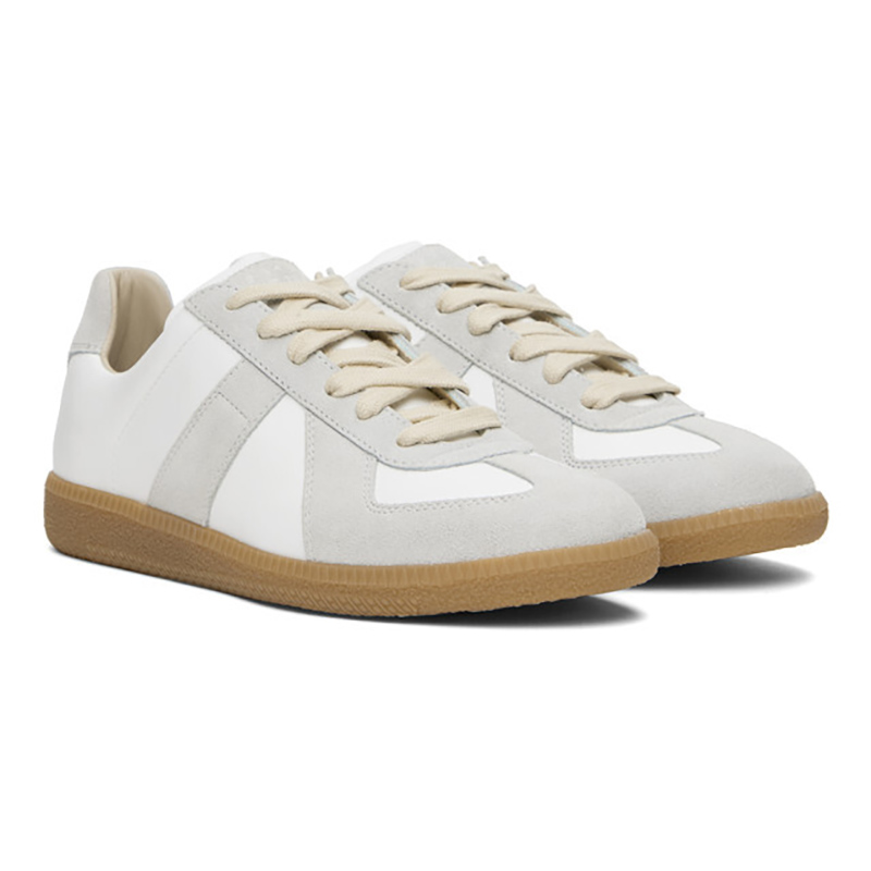 ma*s*n Ma*i*la white & gray replica sneakers