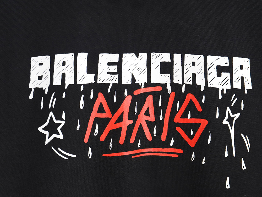 Ba*len*cia*ga 23fw graffiti lettering print crew neck sweatshirt