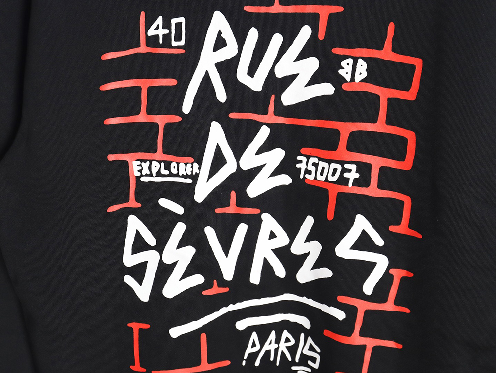 Ba*len*cia*ga 23fw graffiti lettering print crew neck sweatshirt