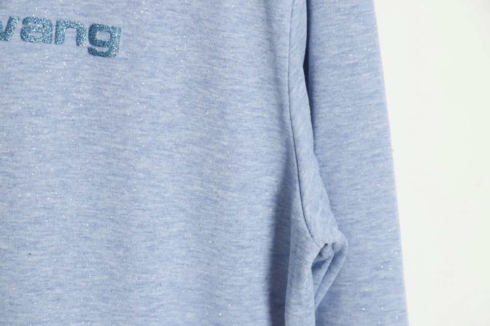 Alexander Wang 23FW glitter long-sleeved T-shirt