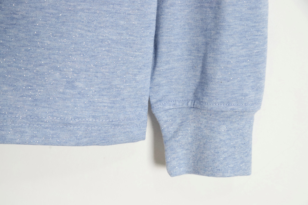 Alexander Wang 23FW glitter long-sleeved T-shirt