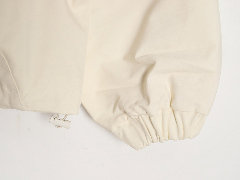 Ce**e embroidered slogan retro zipper windbreaker jacket