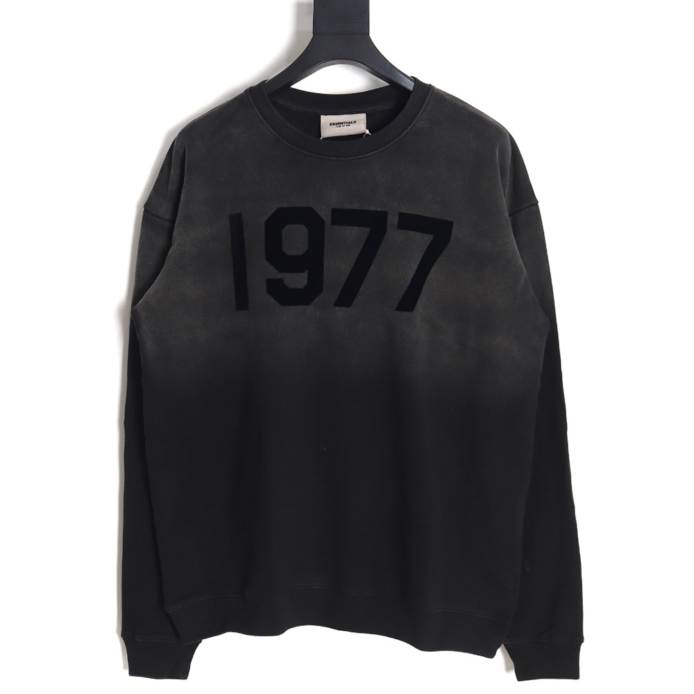 Fear of God Gradient washed flocking 1977 crew neck sweatshirt