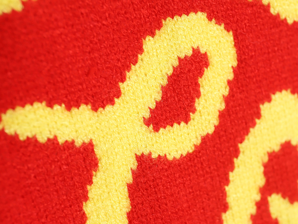 l0*isV*t0n love jacquard knitted crew neck sweater