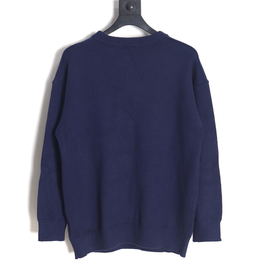 l0*isV*t0n love jacquard knitted crew neck sweater