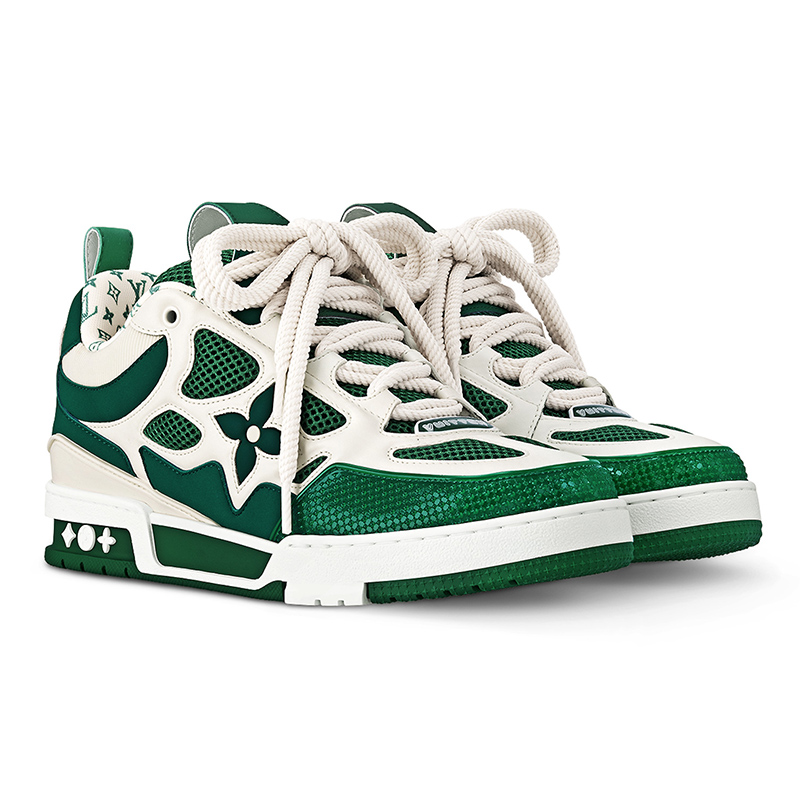 l0*is V*t0n lv skate sneaker green white