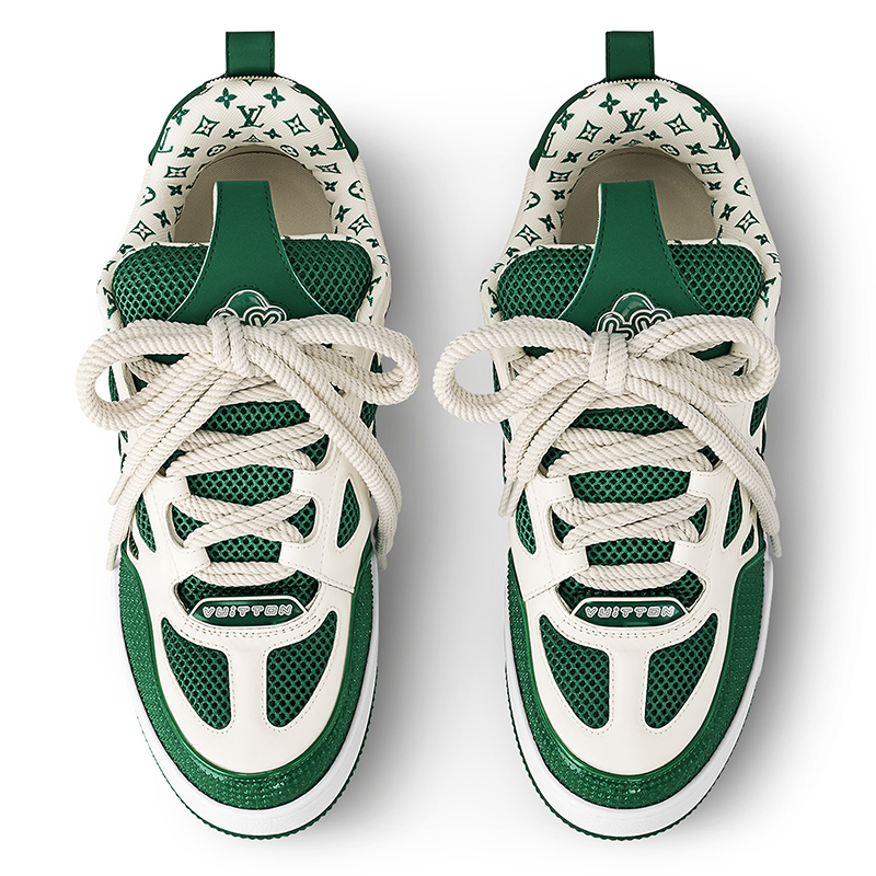 l0*is V*t0n lv skate sneaker green white