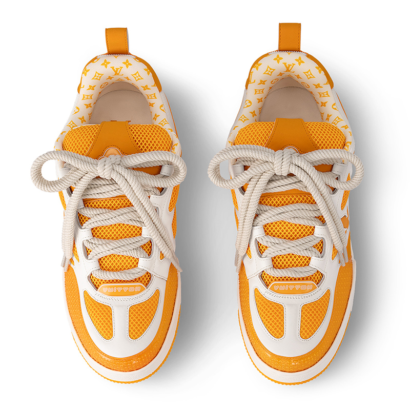 l0*is V*t0n lv skate sneaker yellow white