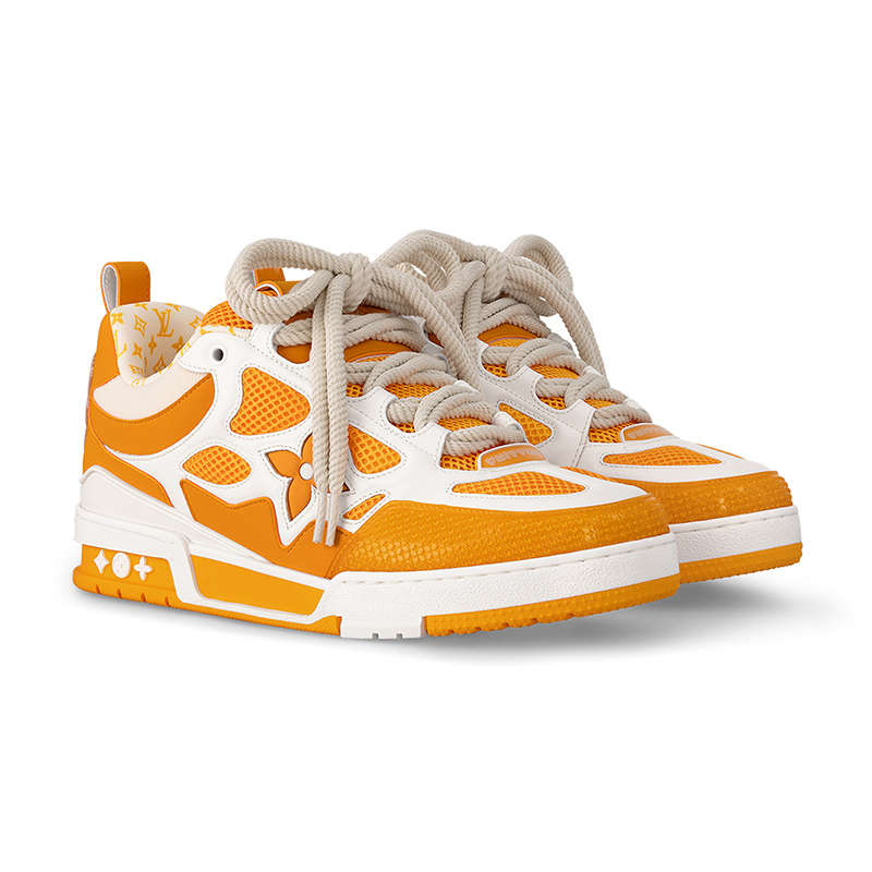 l0*is V*t0n lv skate sneaker yellow white