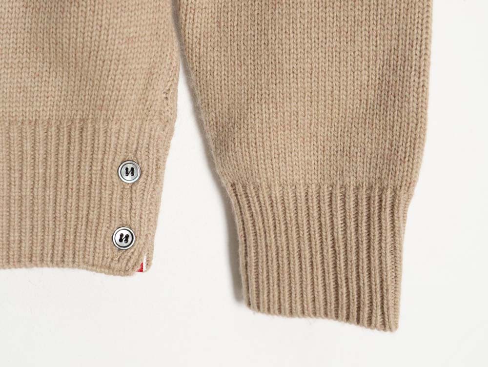 THOM BROWNE TB 23FW thickened wool crew neck sweater