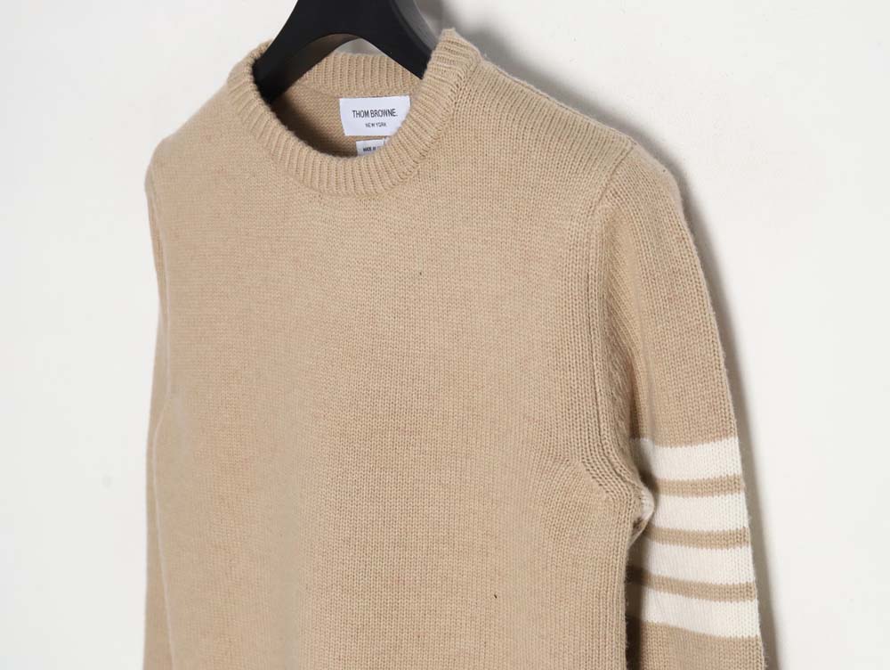 THOM BROWNE TB 23FW thickened wool crew neck sweater