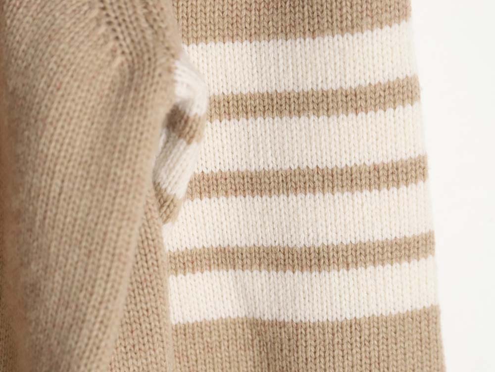 THOM BROWNE TB 23FW thickened wool crew neck sweater
