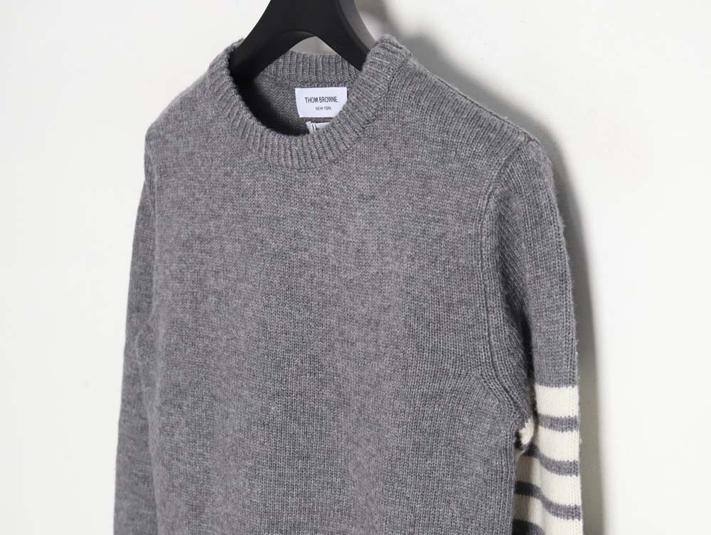 THOM BROWNE TB 23FW thickened wool crew neck sweater_CM_1