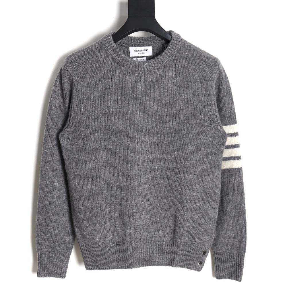 THOM BROWNE TB 23FW thickened wool crew neck sweater_CM_1