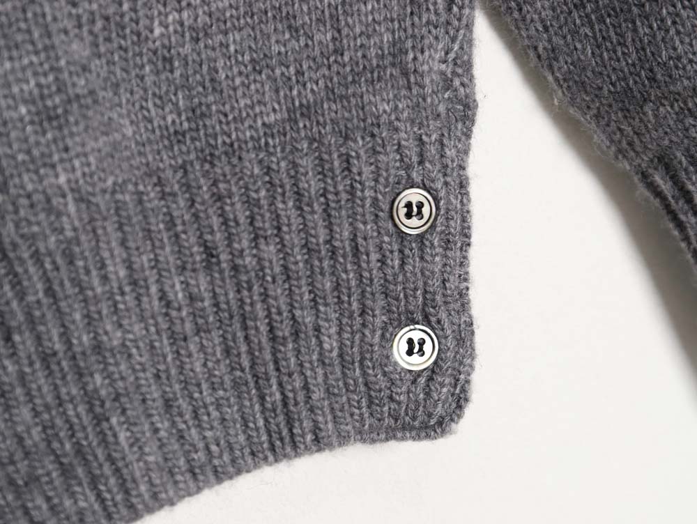 THOM BROWNE TB 23FW thickened wool crew neck sweater_CM_1