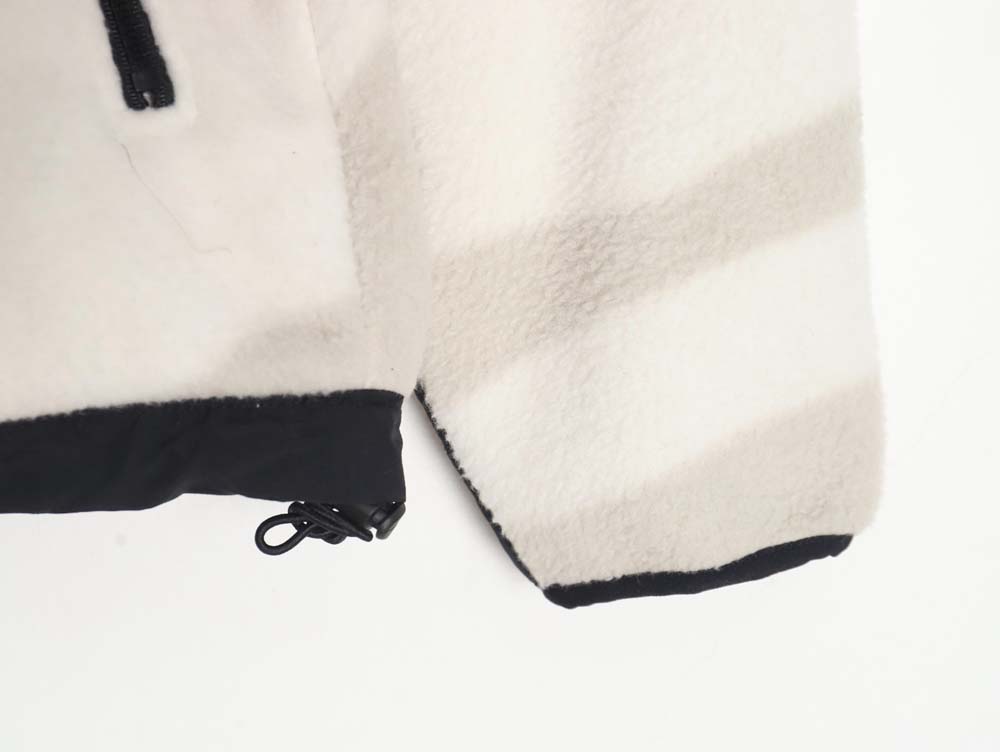 the nor*h F**e x kaws nor*h F**e joint model fw23 1995 denali logo printed color block zipper fleece long-sleeved jacket