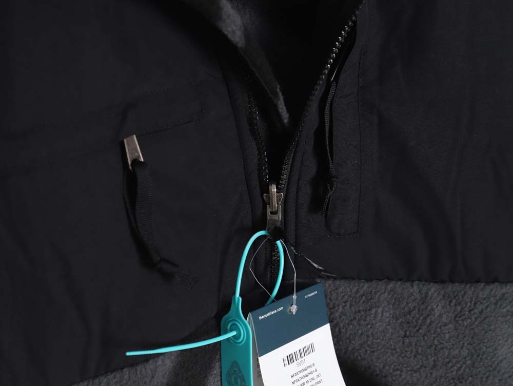 the nor*h F**e x kaws nor*h F**e joint model fw23 1995 denali logo printed color block zipper fleece long-sleeved jacket_cm_1