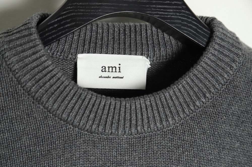 AMI PARIS 21FW love embroidered crew neck sweater_CM_4