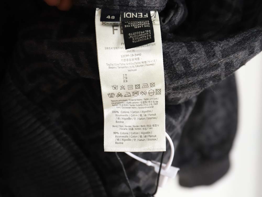 F**di F**di fd 22fw all-over jacquard ff double-sided wool bomber jacket