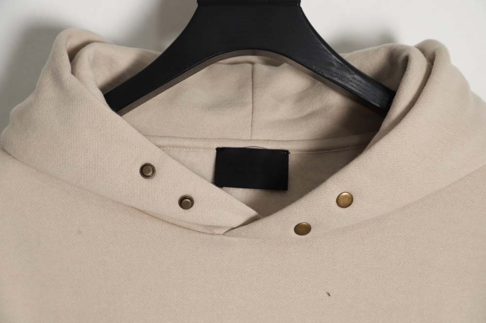 FEAR OF GOD FOG Season 7 main line flocked 7-letter hoodie