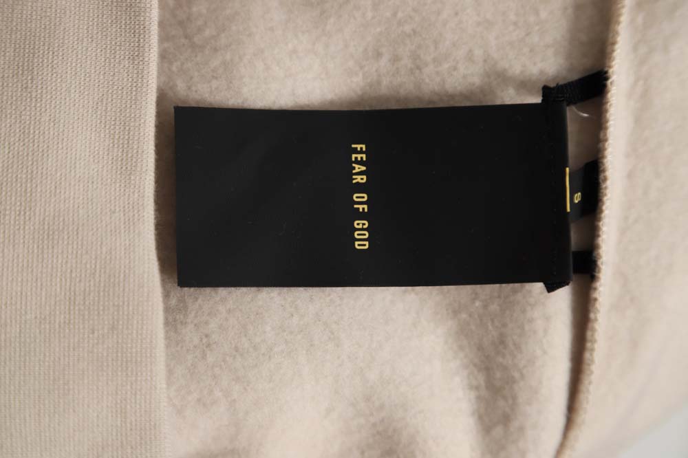 FEAR OF GOD FOG Season 7 main line flocked 7-letter hoodie