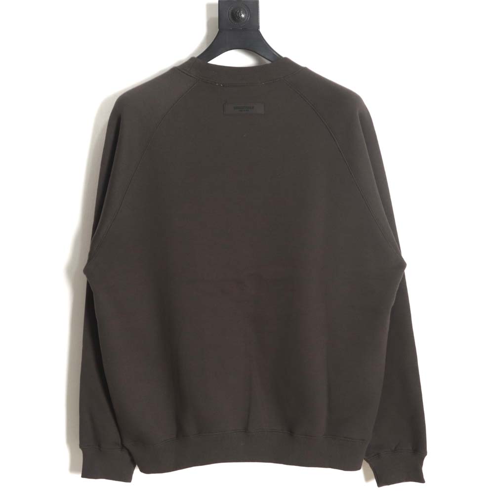 FEAR OF GOD FOG essential double thread flocking 77 printed round neck sweatshirt_CM_1