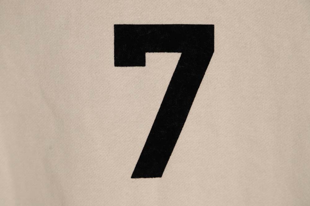 FEAR OF GOD FOG Season 7 main line flocked 7-letter hoodie