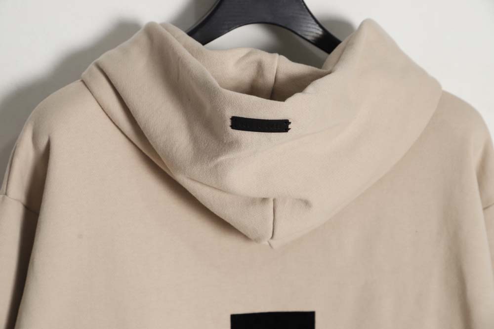 FEAR OF GOD FOG Season 7 main line flocked 7-letter hoodie