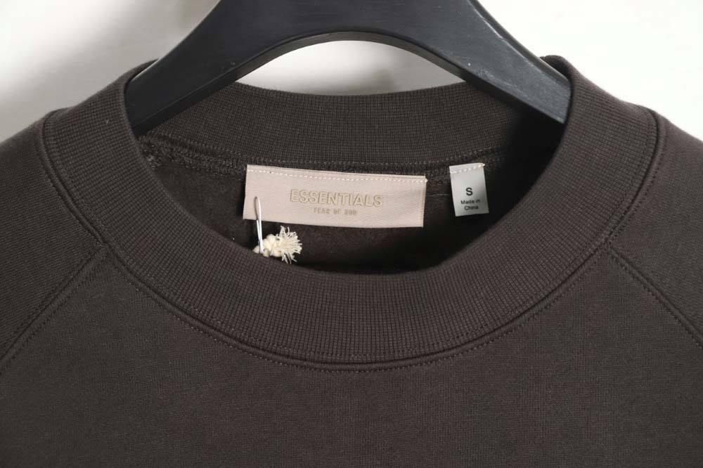 FEAR OF GOD FOG essential double thread flocking 77 printed round neck sweatshirt_CM_1