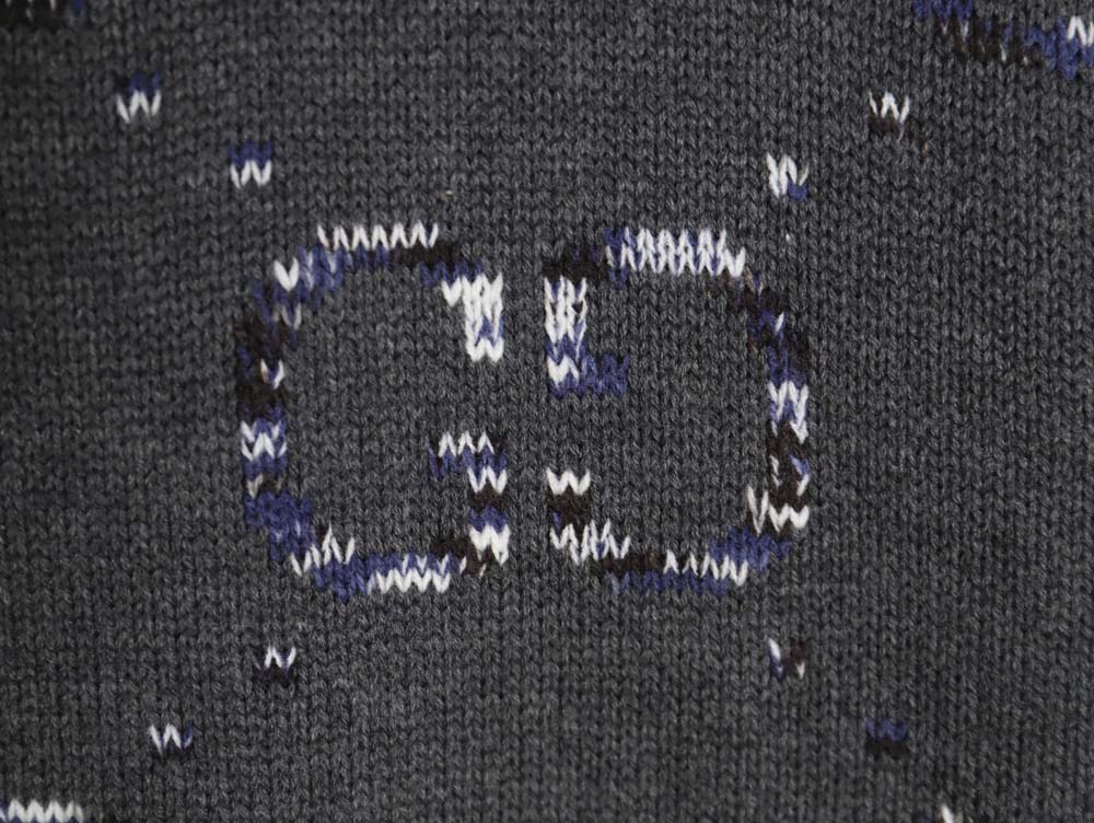 G*u*i 23f new gradient full-print double g jacquard casual crew neck sweater