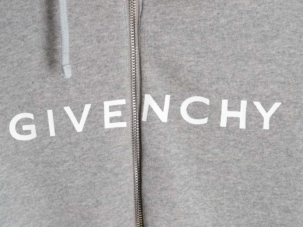 Givenchy GVC 23FW tiered zipper hooded sweatshirt