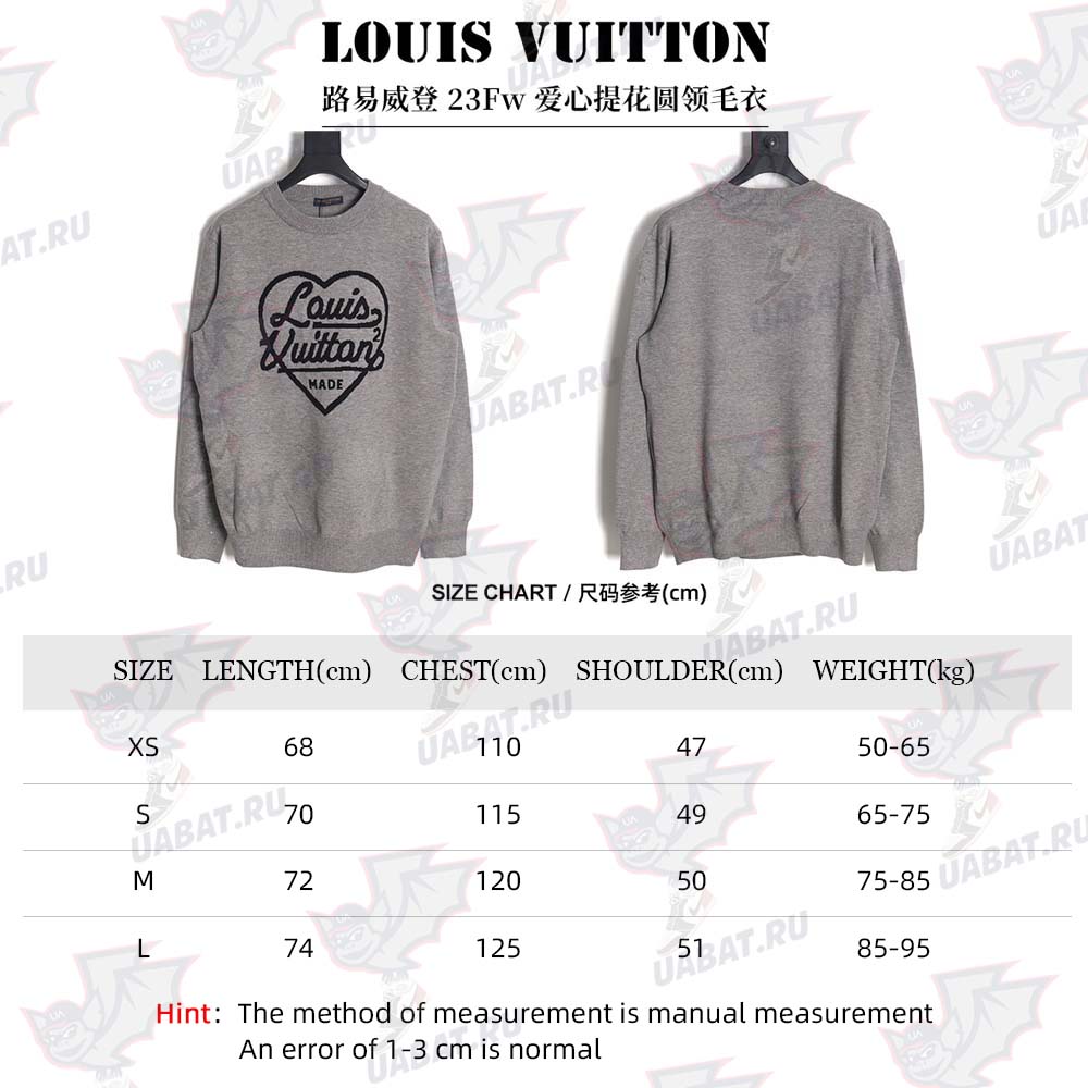 l0*is V*t0n l0*is V*t0n 23fw love jacquard crew neck sweater