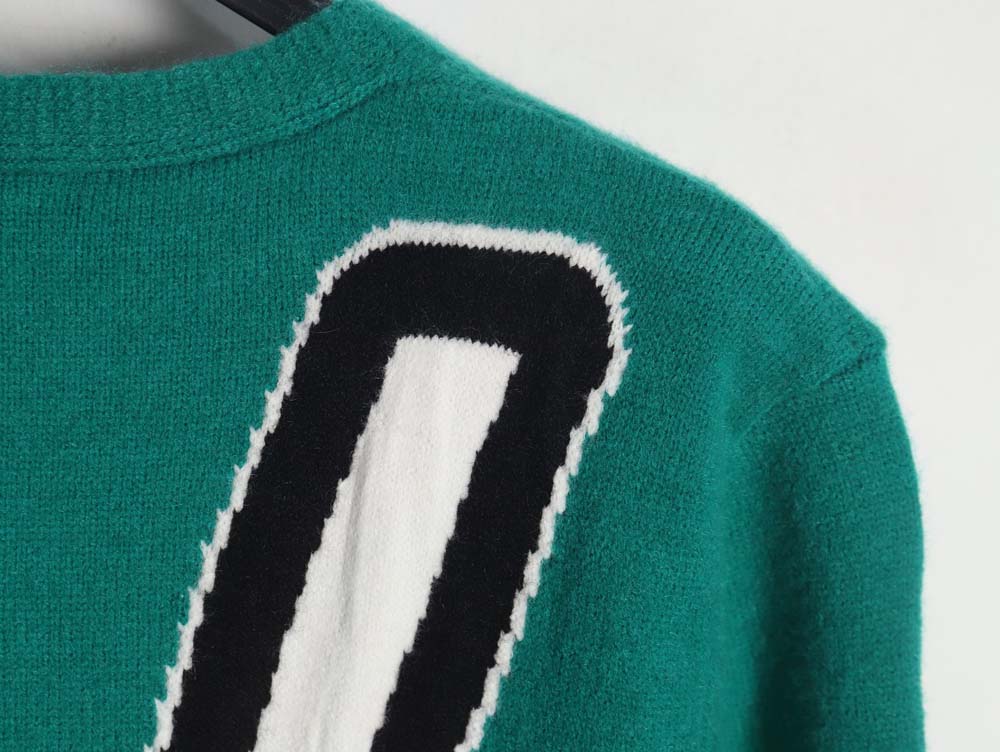 l0*is V*t0n l0*is V*t0n 23fw green sweater cardigan