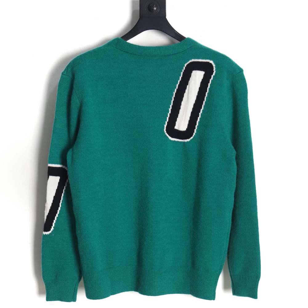 l0*is V*t0n l0*is V*t0n 23fw green sweater cardigan