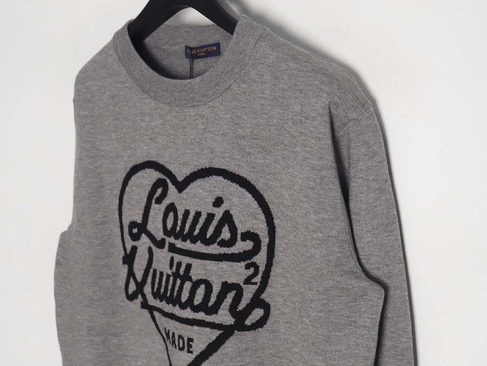 l0*is V*t0n l0*is V*t0n 23fw love jacquard crew neck sweater