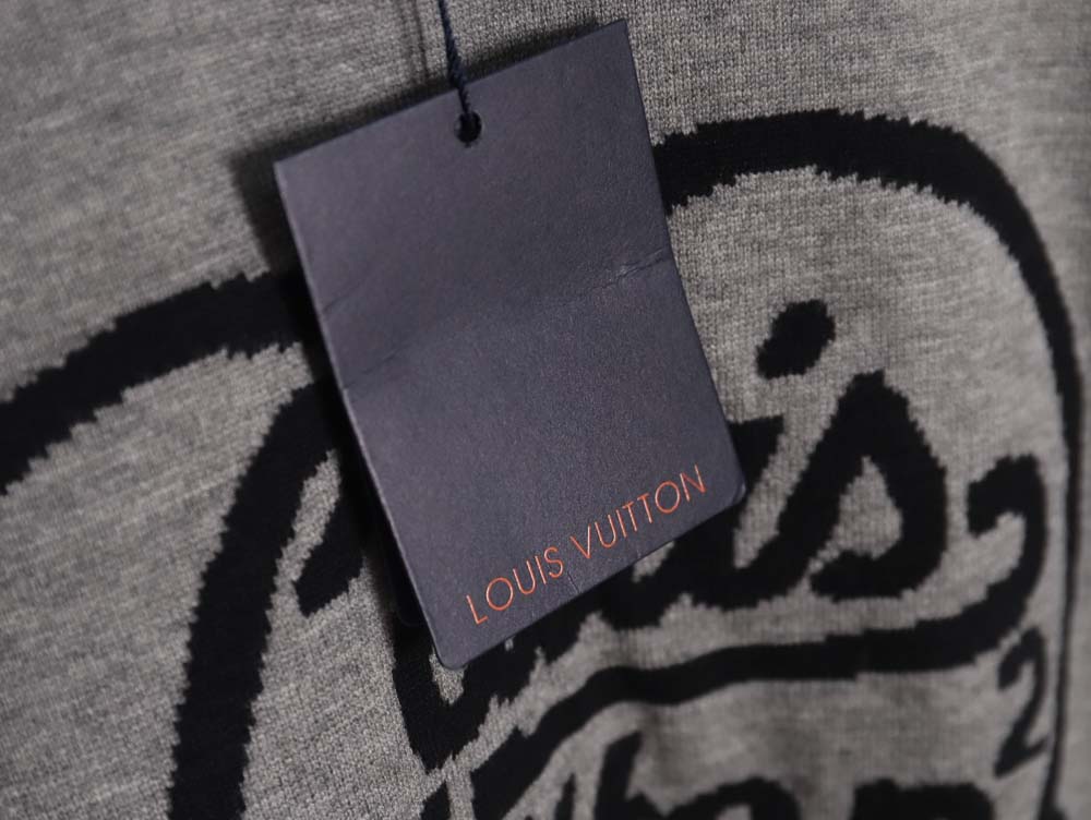 l0*is V*t0n l0*is V*t0n 23fw love jacquard crew neck sweater