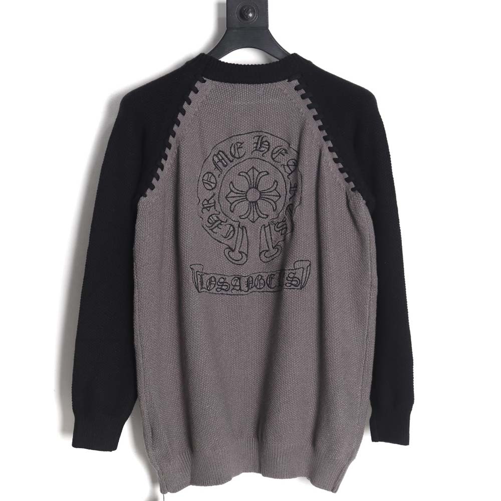 Ch**me He**ts ch Ch**me He**ts 23fw patchwork crew neck sweater_cm_1