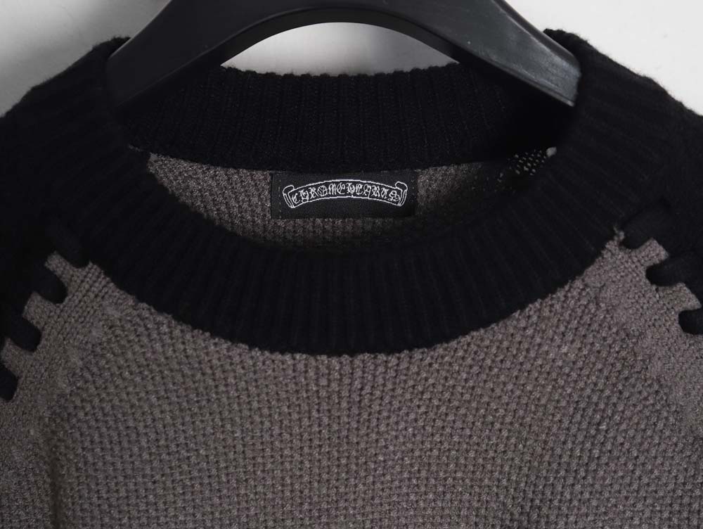 Ch**me He**ts ch Ch**me He**ts 23fw patchwork crew neck sweater_cm_1